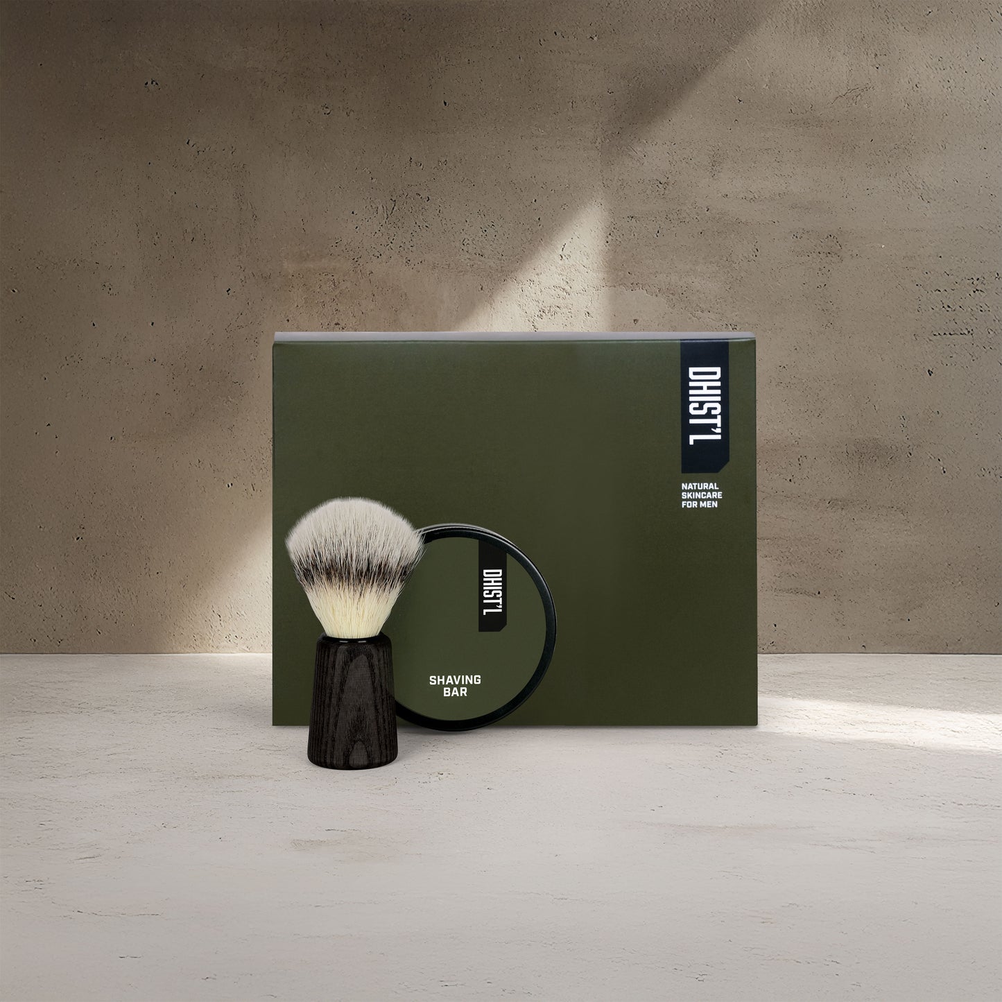 GIFT BOX | SHAVING BAR + SHAVING BRUSH (WOOD EDITION)