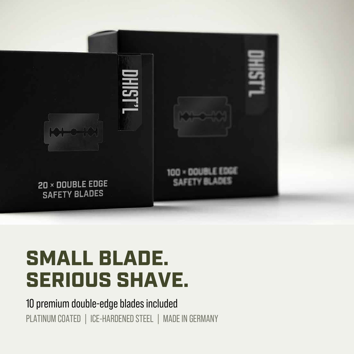 DOUBLE-EDGE SAFETY RAZOR + 10 BLADES | SMOOTHER SHAVE, LESS IRRITATION