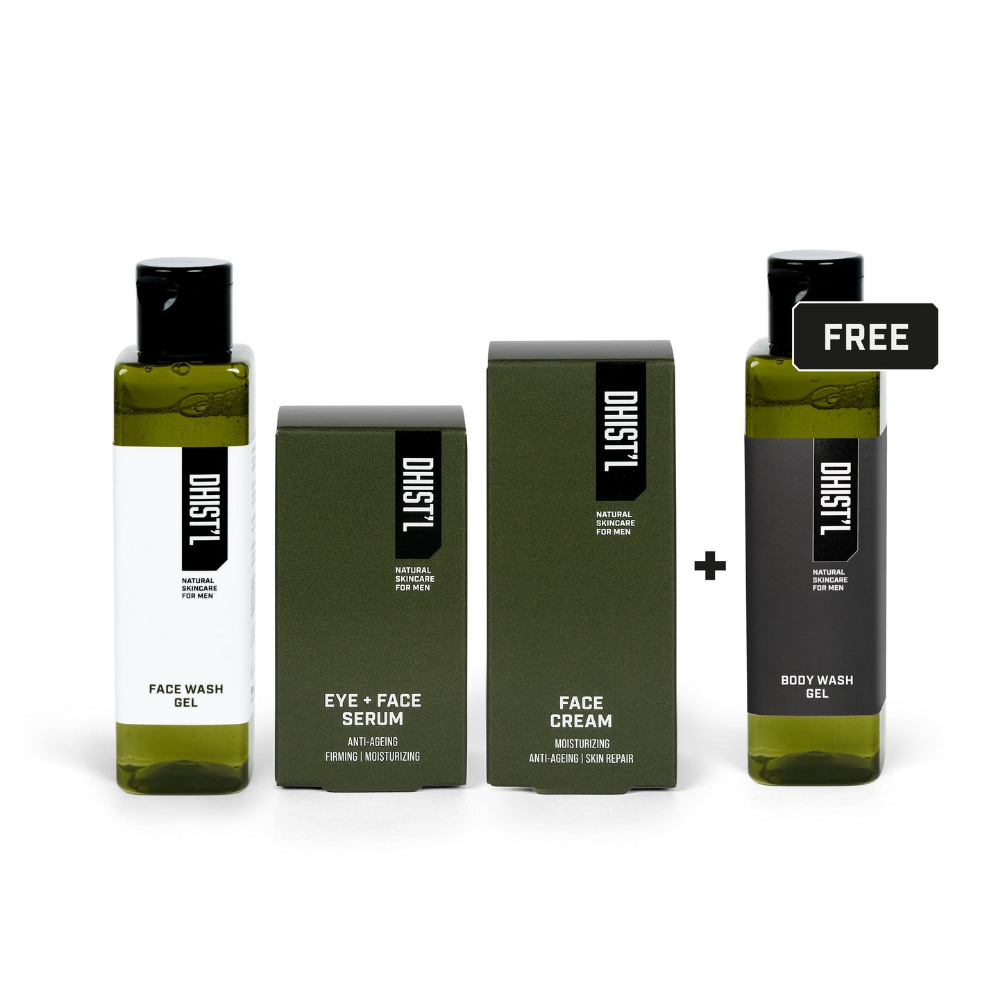 3-STEP ROUTINE DRY SKIN: FACE WASH + EYE/FACE SERUM + FACE CREAM