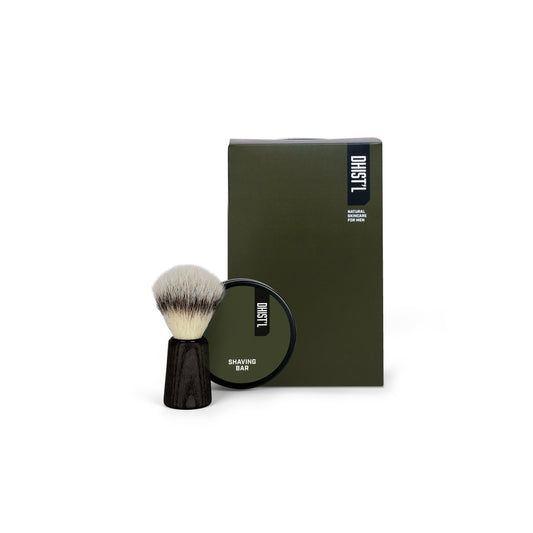 GIFT BOX | SHAVING BAR + FSC WOOD BRUSH