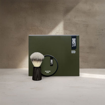 GIFT BOX | SHAVING BAR + SHAVING BRUSH (WOOD EDITION)