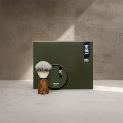 GIFT BOX | SHAVING BAR + SHAVING BRUSH (WOOD EDITION)