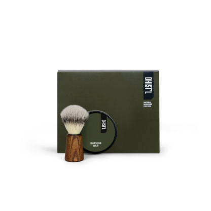 GIFT BOX | SHAVING BAR + SHAVING BRUSH (WOOD EDITION)